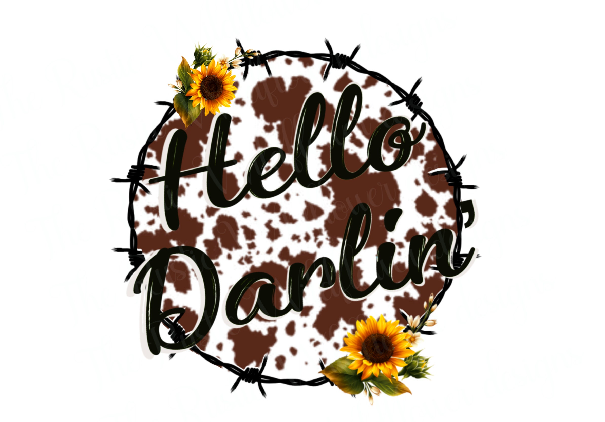 Hello Darlin Png Etsy