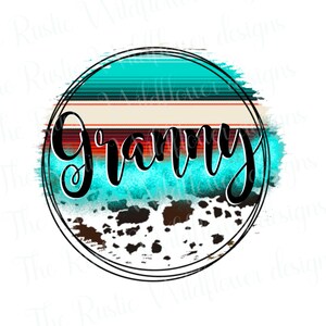 Western boho granny png
