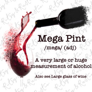 Mega Pint Definition Johnny Depp - Sublimation Design Downloads - PNG - Print File for Sublimation or Print
