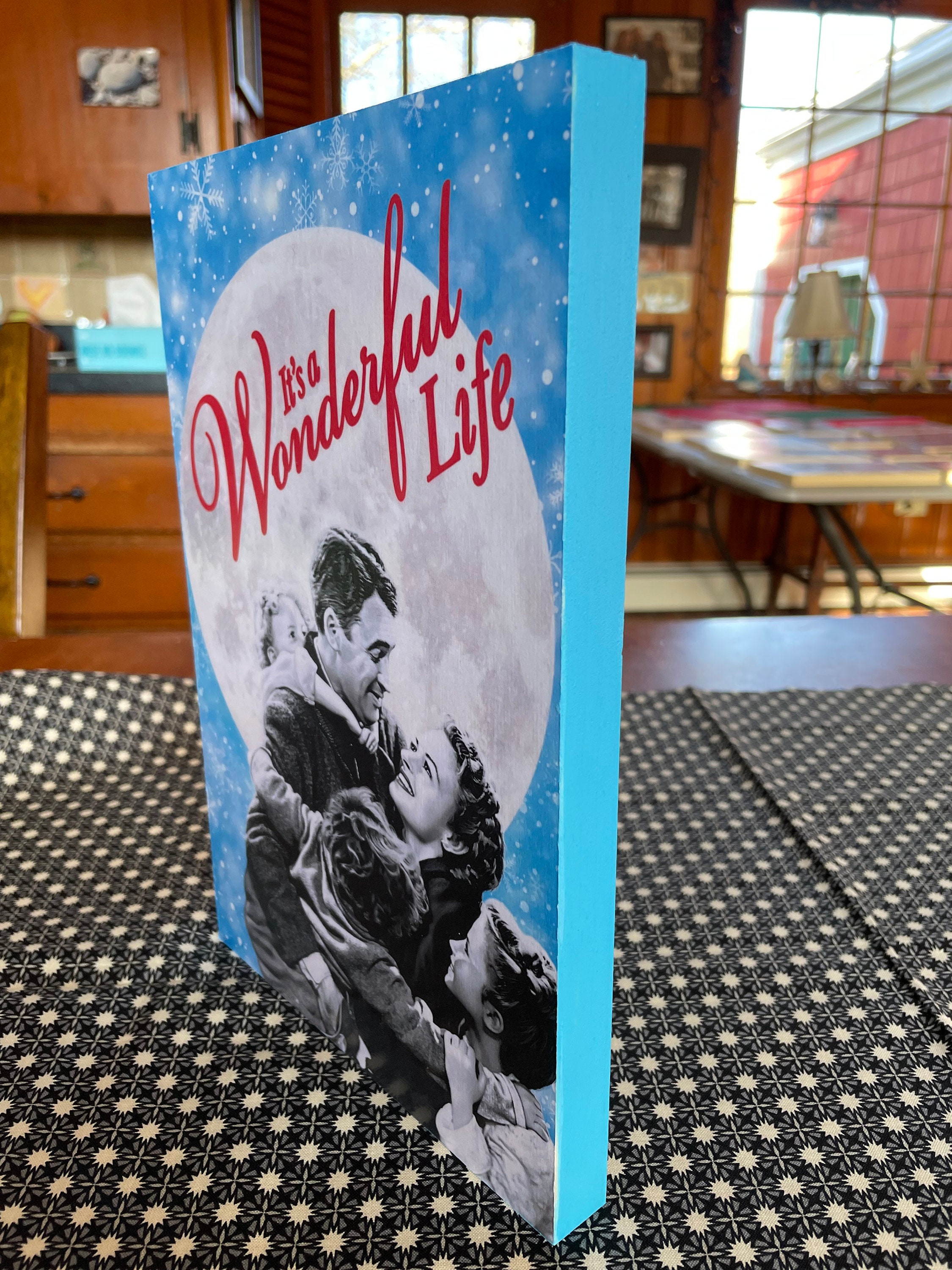 It's A Wonderful Life Movie Poster Handmade With Pine Wood - Etsy