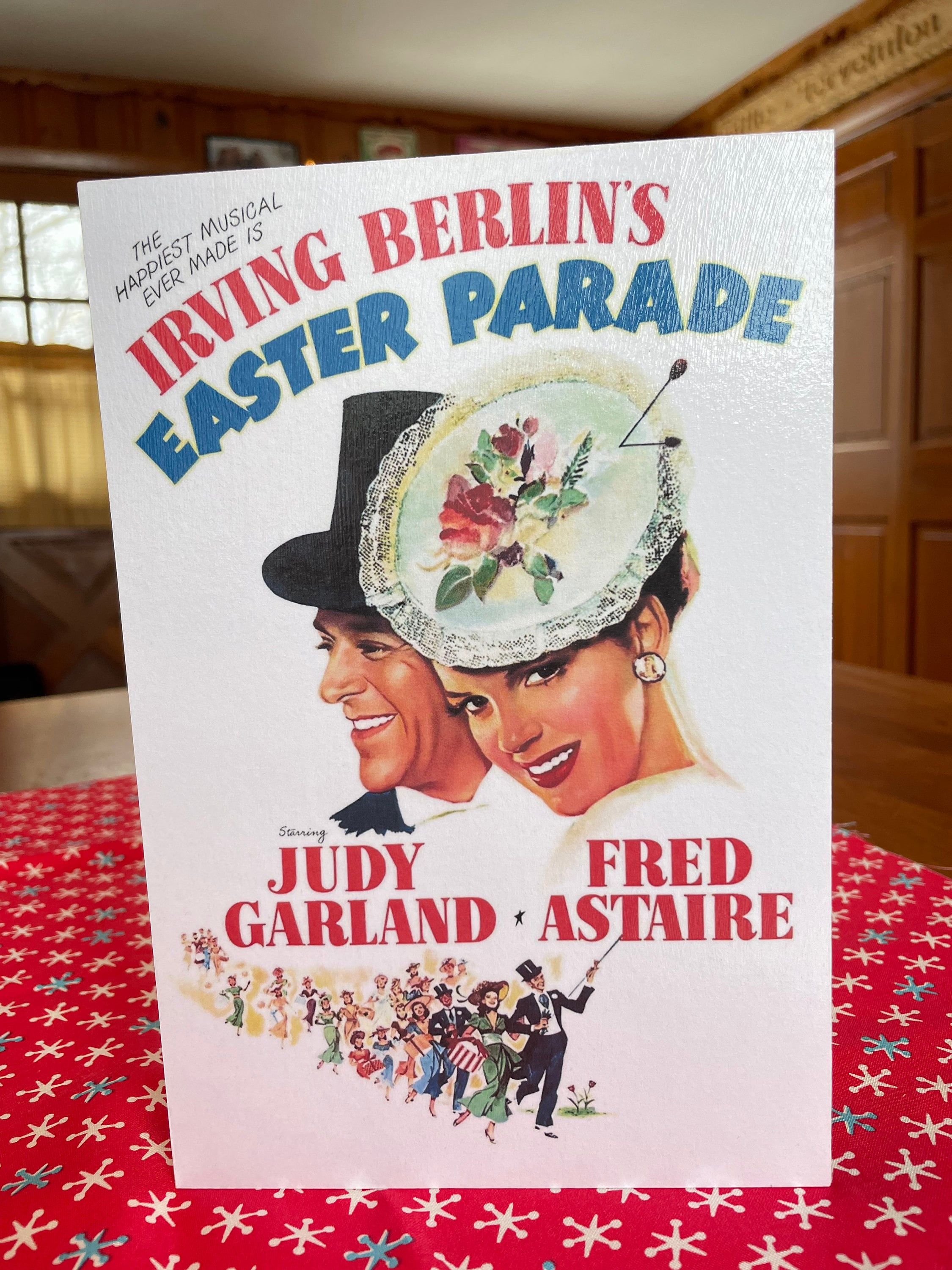 Classic Easter Parade Movie Poster Handmade on Pine Wood With Judy ...