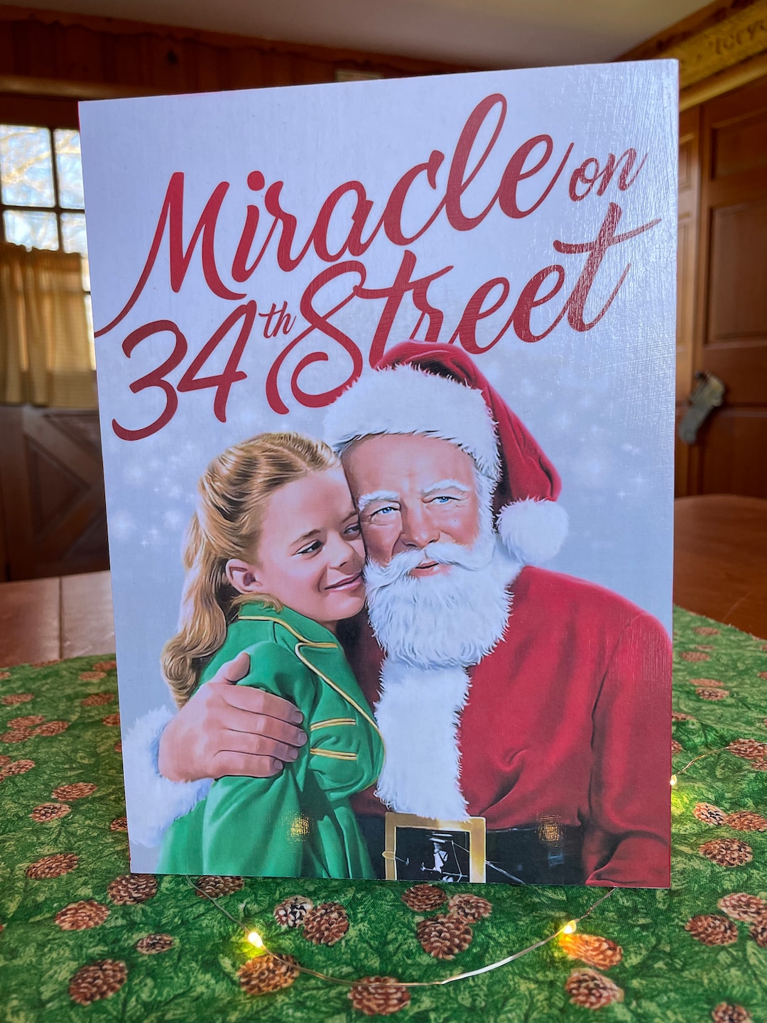 Miracle on 34th Street Movie Poster Image Handmade on Pine Wood - Etsy