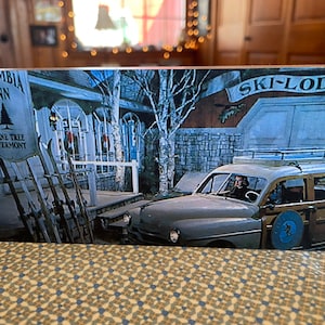 Adorable Columbia Inn Image From &quot;White Christmas&quot; Movie Handmade On Pine Wood