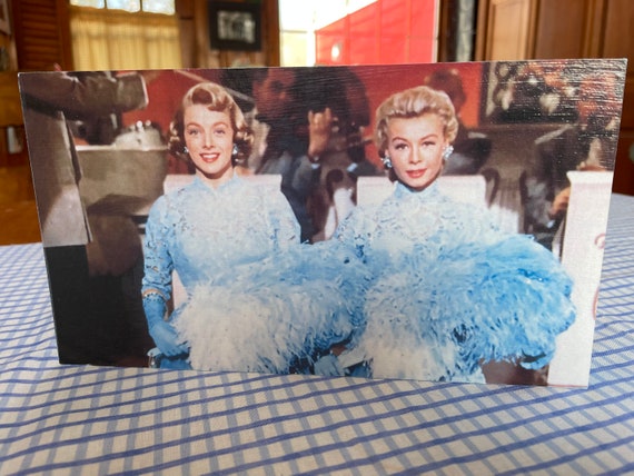 Charming Scene From White Christmas Movie Showing Vera Ellen and Rosemary  Clooney Performing the "sister's" Song Handmade on Pine Wood - Etsy