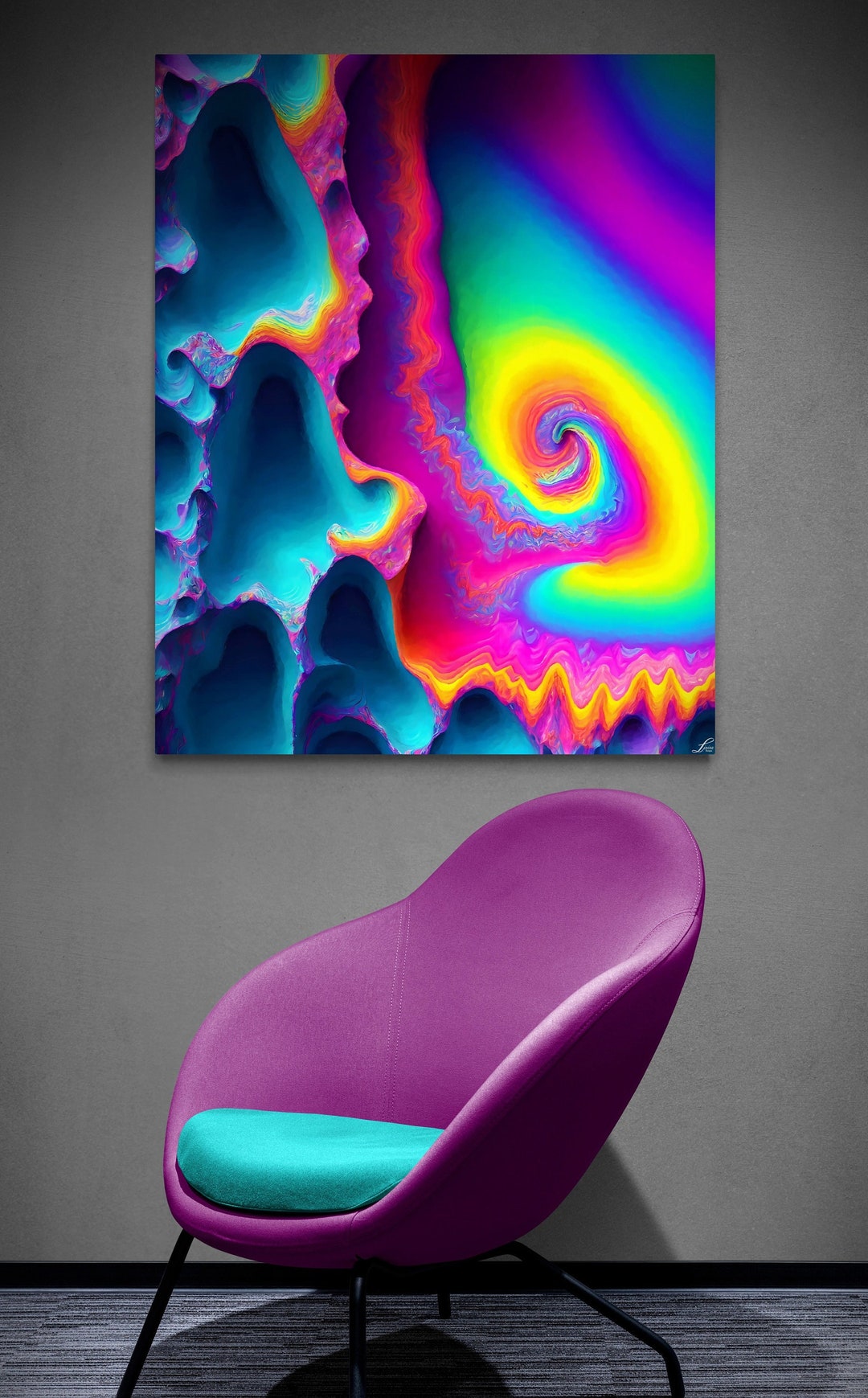 Abstract Digital Art Print Painting JPEG Beautiful Fractal Wall Decor Wall Art Beautiful