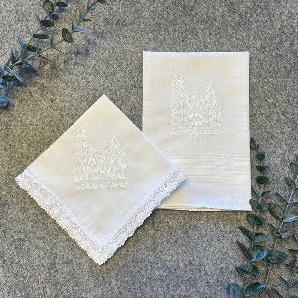 Manti Temple Hankie