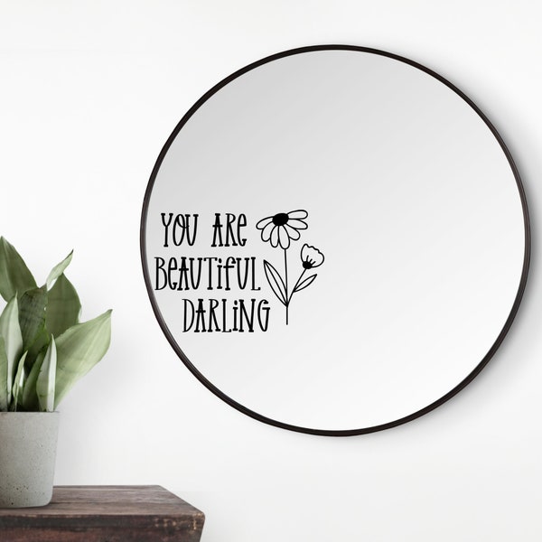 Mirror Decal Etsy