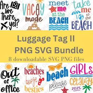 Luggage Tag Bundle, Luggage Tag SVG, Travel Tag Sublimation, Travel Bag SVG, Luggage Tag Sublimation Designs, Bag Tag Svg, Bag Tag Bundle