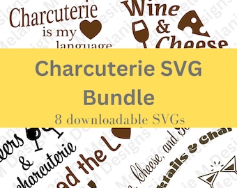 Charcuterie Board SVG-bestand, Kaasplank SVG, Keuken SVG Bundel, Snijplank SVG Bundel, Snijplank Quotes SVG Bundel