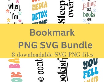 Bookmark Png Bundle, Funny Bookmark Svg, Bookmark SVG Bundle, Bookmark Designs Svg, Book Lover Svg for Bookmarks, Acrylic Bookmark Svg