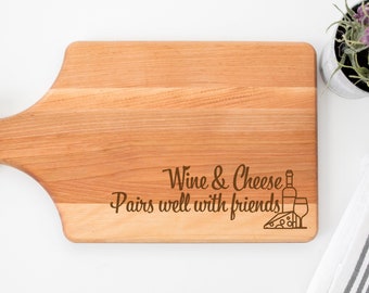 Wine and Cheese Pairs Well With Friends Svg, Wine Cheese Friends SVG, Wine Cheese Board SVG, Cutting Board Sayings SVG, Cheese and Wine Svg