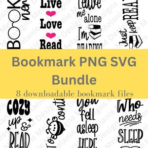 Pacote de marcadores SVG, PNG de marcadores engraçados, Provérbios de marcadores SVG, Arquivos SVG de marcadores, Pacote de marcadores PNG, Amante de livros PNG, Sublimação de marcadores