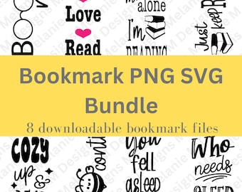 Bookmark SVG Bundle, Funny Bookmark PNG, Bookmark Sayings SVG, Bookmark Svg Files, Bookmark Png Bundle, Book Lover Png, Bookmark Sublimation
