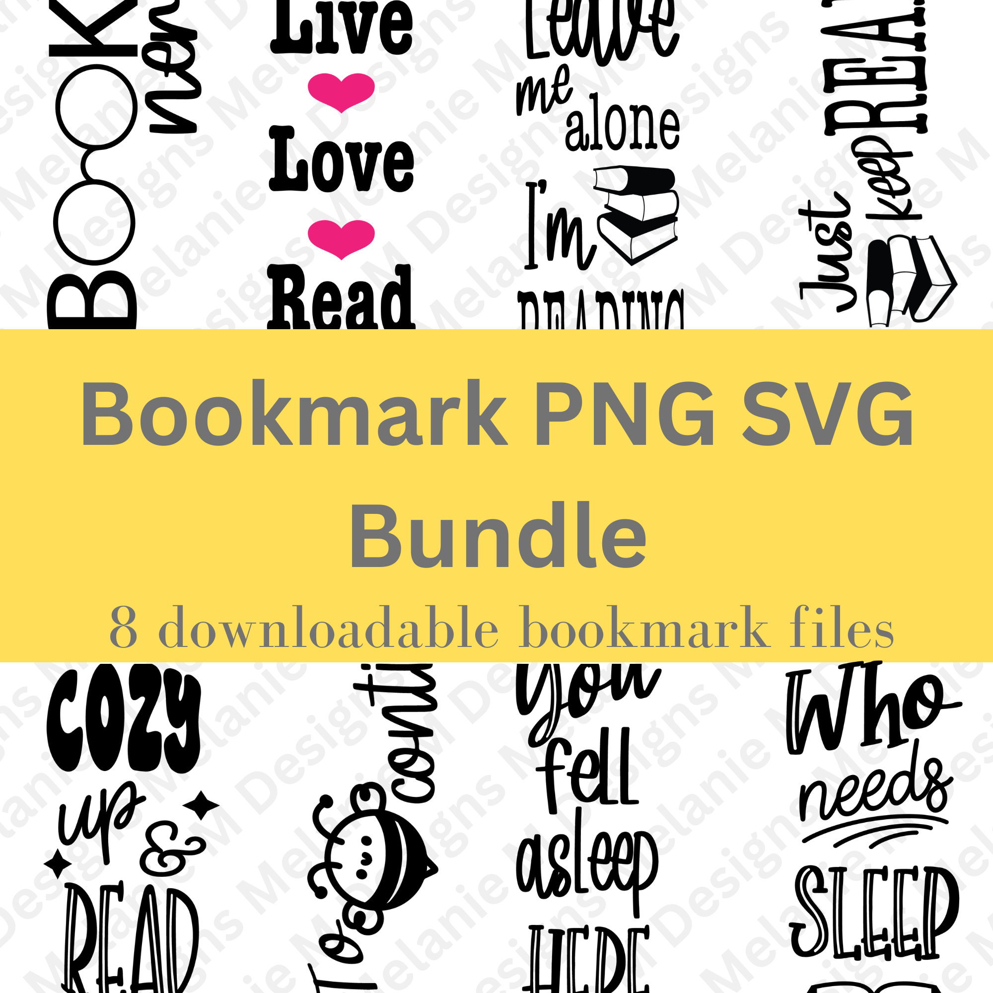 Bookmark SVG Bundle Funny Bookmark PNG Bookmark Sayings SVG Etsy