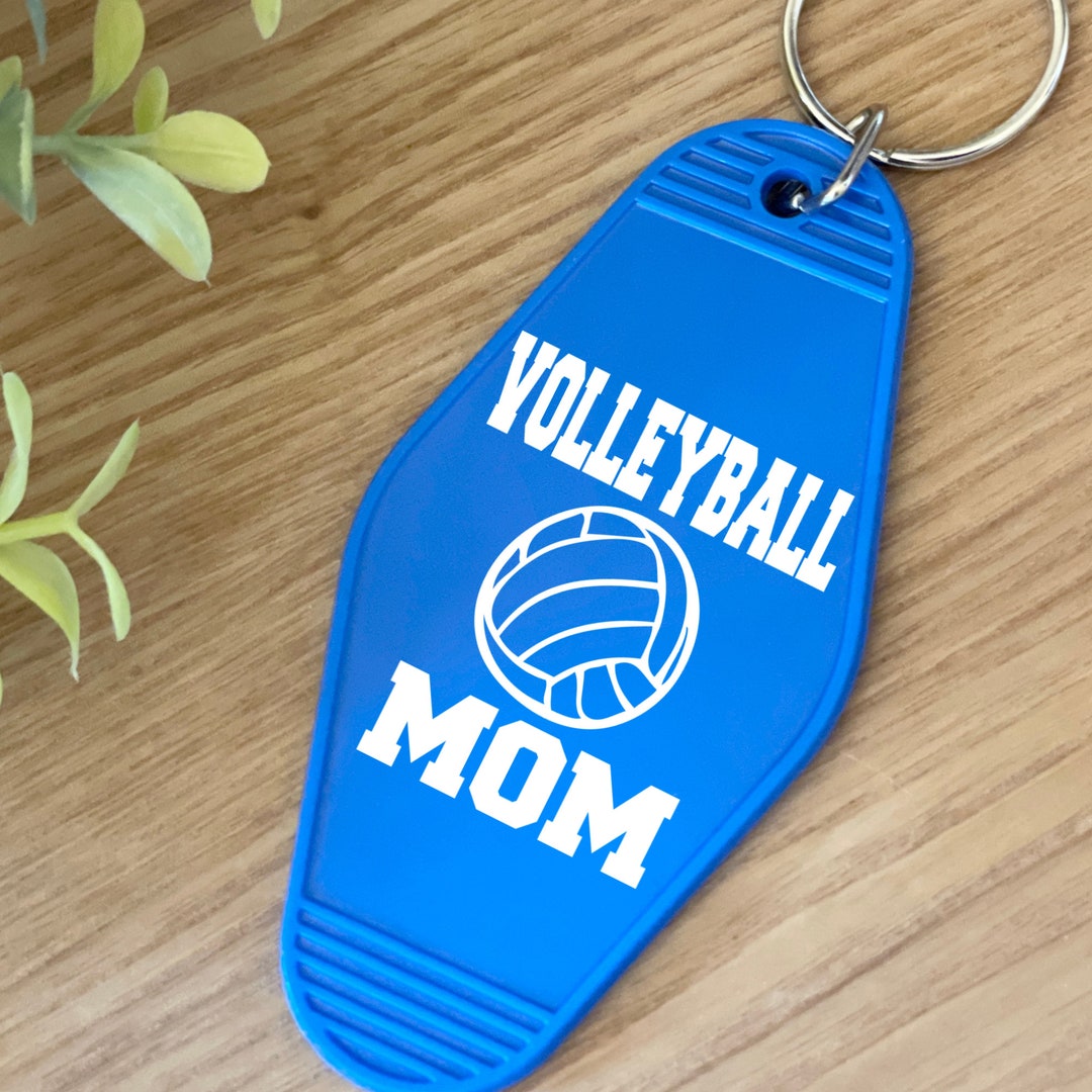 Volleyball Keychain SVG, Keychain Designs SVG, Motel Keychain Mom