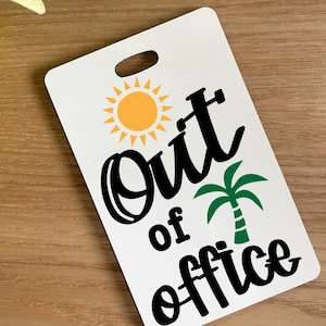 Out of Office SVG, Travel Tag SVG, Bag Tag SVG, Bag Tag Sublimation, Travel Tag Png, Sublimation Luggage Tag Design, Luggage Tags Svg