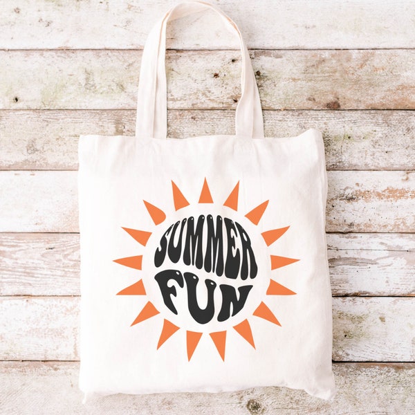 Summer Fun Digital Download | Summer Fun SVG Cut File for Cricut | Tote Bag SVG Cut File