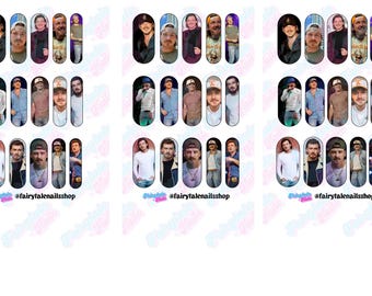 Calcomanías para uñas Morgan Wallen Waterslide de 35,5 mm (medianas/largas)