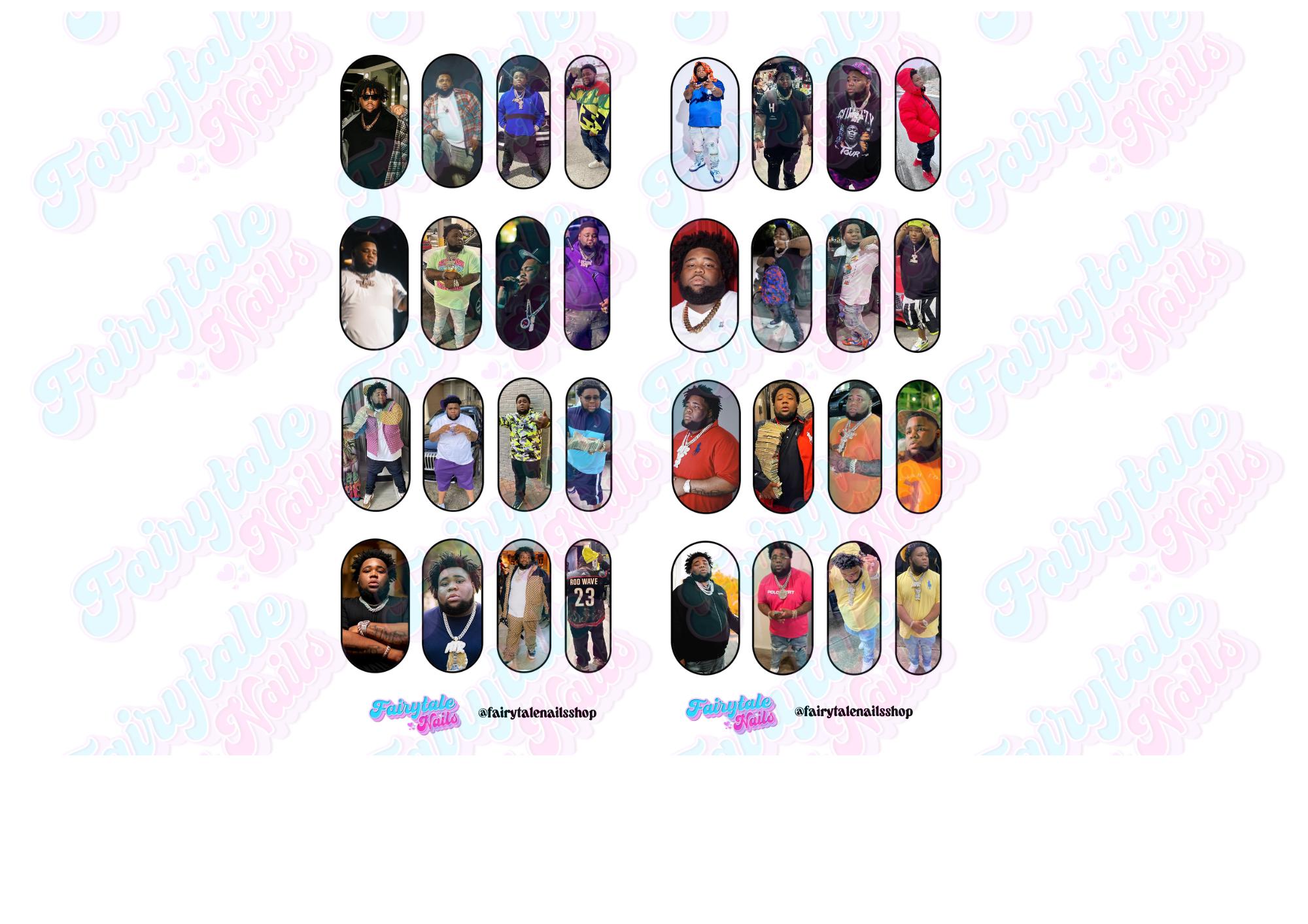 Rod Wave 30MM Standard Waterslide Nail Decals. More Sizes Coming Soon ...