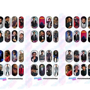 The Weekend Waterslide Nail Decals 20MM-Perfect for SHORT Length Acrylic Nails. More Sizes Coming Soon.