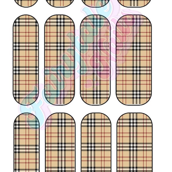 Designer-Money Waterslide Nail Decals 40mm