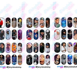 NEW!!! Chris Brown Breezy Bowl 2025-Waterslide Nail Decals 30, 40 & 50MM