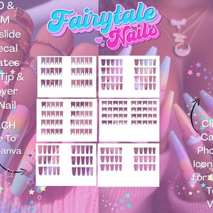 Waterslide DUCK and Coffin Nail Decals Template-Originally Created By Fairytale Nails