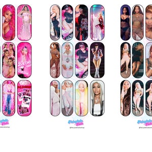 UPDATED-NickiMinajDaSleeze-Waterslide Nail Decals 20MM & 40-50MM