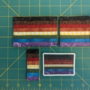 Philly Pride Patch / Iron-on / Decorative Quilted Fabric Patch/Sticker image 2