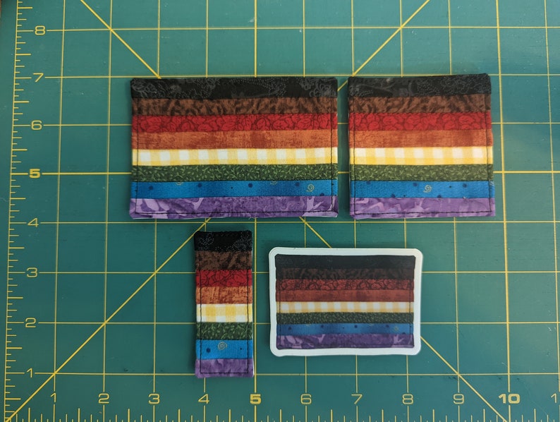 Philly Pride Patch / Iron-on / Decorative Quilted Fabric Patch/Sticker image 2