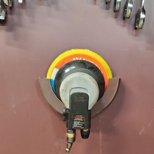 DA Sander Wall Mount (Random Orbit, Palm Sander Storage Mount)