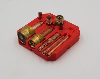 TigPro Tig Torch Parts Organizer Store your Tig Torch Gas Lenses and Collets. Fits Milwaukee Packout Thin Bins! Welding Storage Accessories.