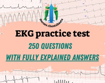 EKG Practice Test with Answers, EKG Practice Quiz, Quiz for Nursing & Medical Staff to Study Before Exam or Refresh ECG Knowledge