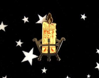 Hocus Pocus Black Flame Candle enamel pin