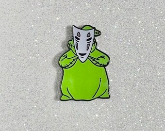 No-Face Oogie Boogie glow-in-the-dark enamel pin