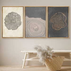 Dustinway Framed Canvas Print Wall Art Set of 3 Pastel Grunge - Etsy