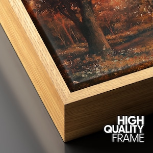 Framed Canvas Wall Art Prints Fall Forest Autumn Landscape Art Print ...