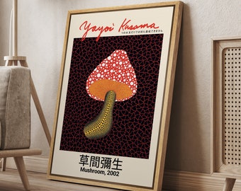 中田由絵 キャンバスアート Mushrooms#5 Mushroom House Oil Painting