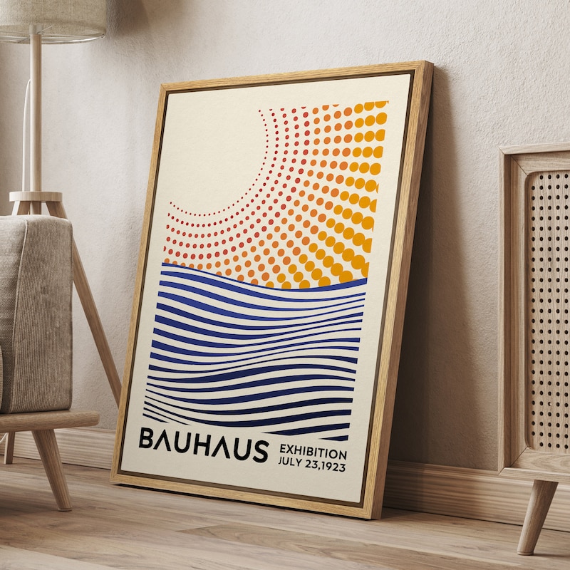 Bahaouse Design Bauhaus Art Sun and Ocean - Etsy