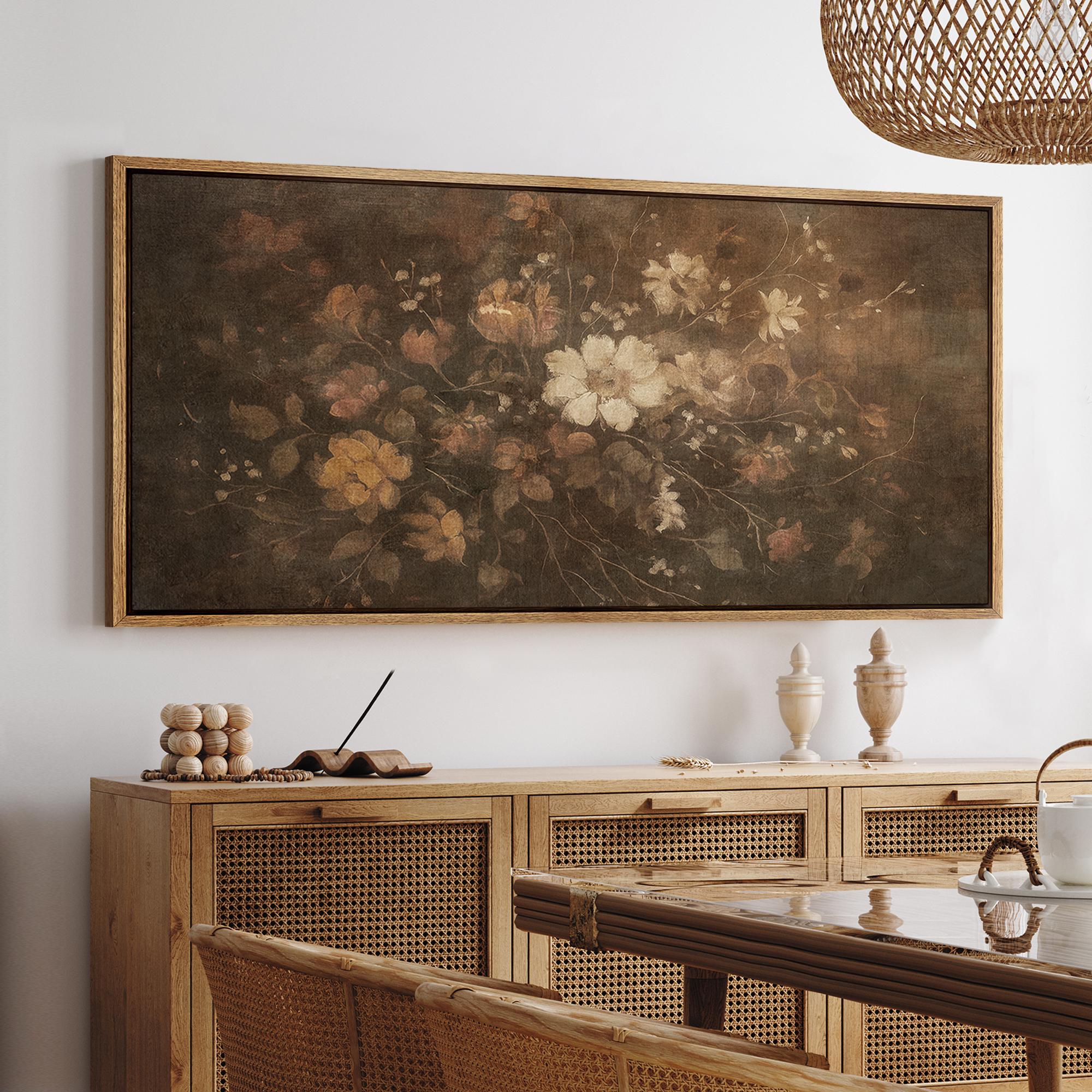 Antique Floral Painting Oval - Etsy
