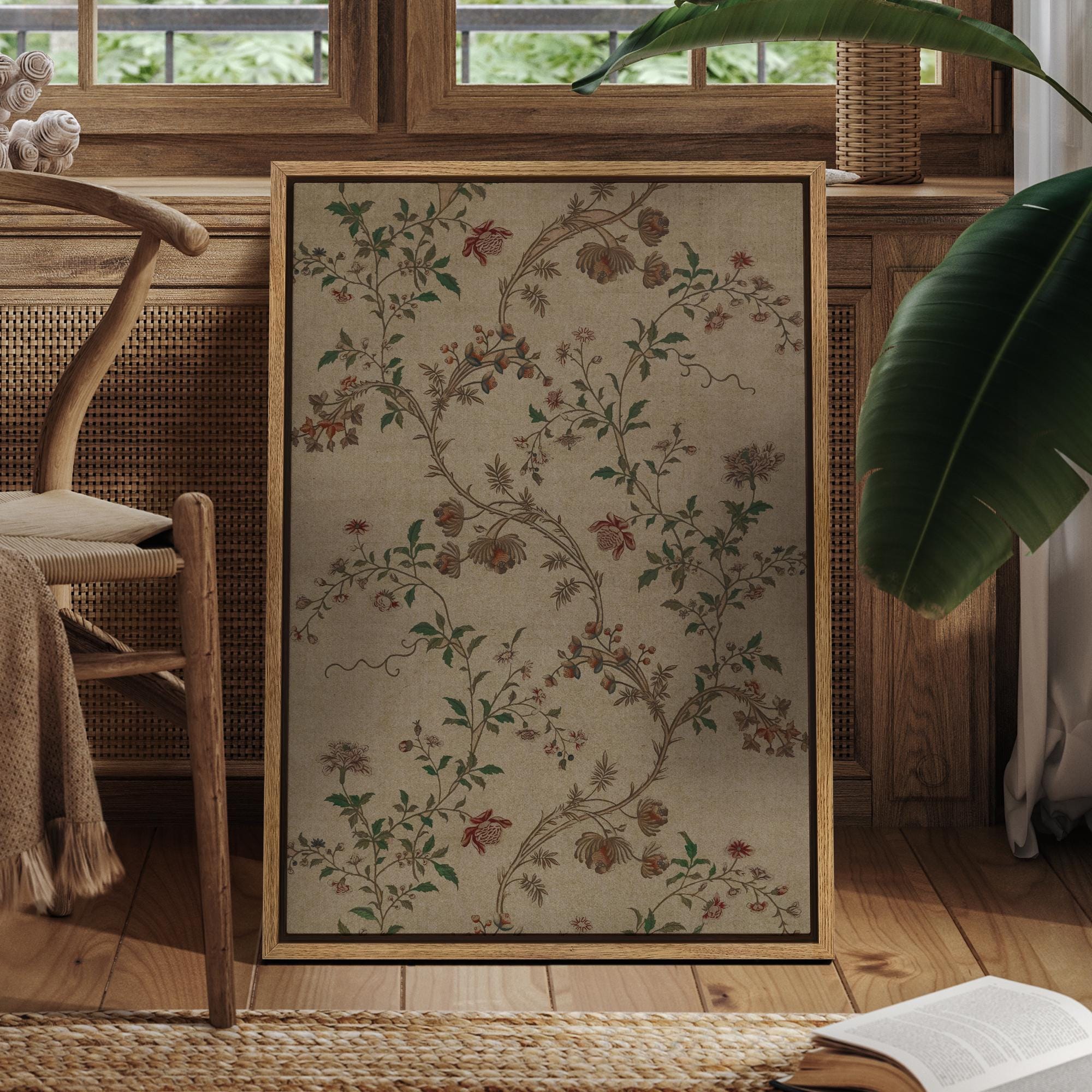 カラーの花のウォールプレート　壁掛け／Cheri Blum ヴィンテージ カラーの花のウォールプレート 壁掛け／Cheri Blum ヴィンテージ