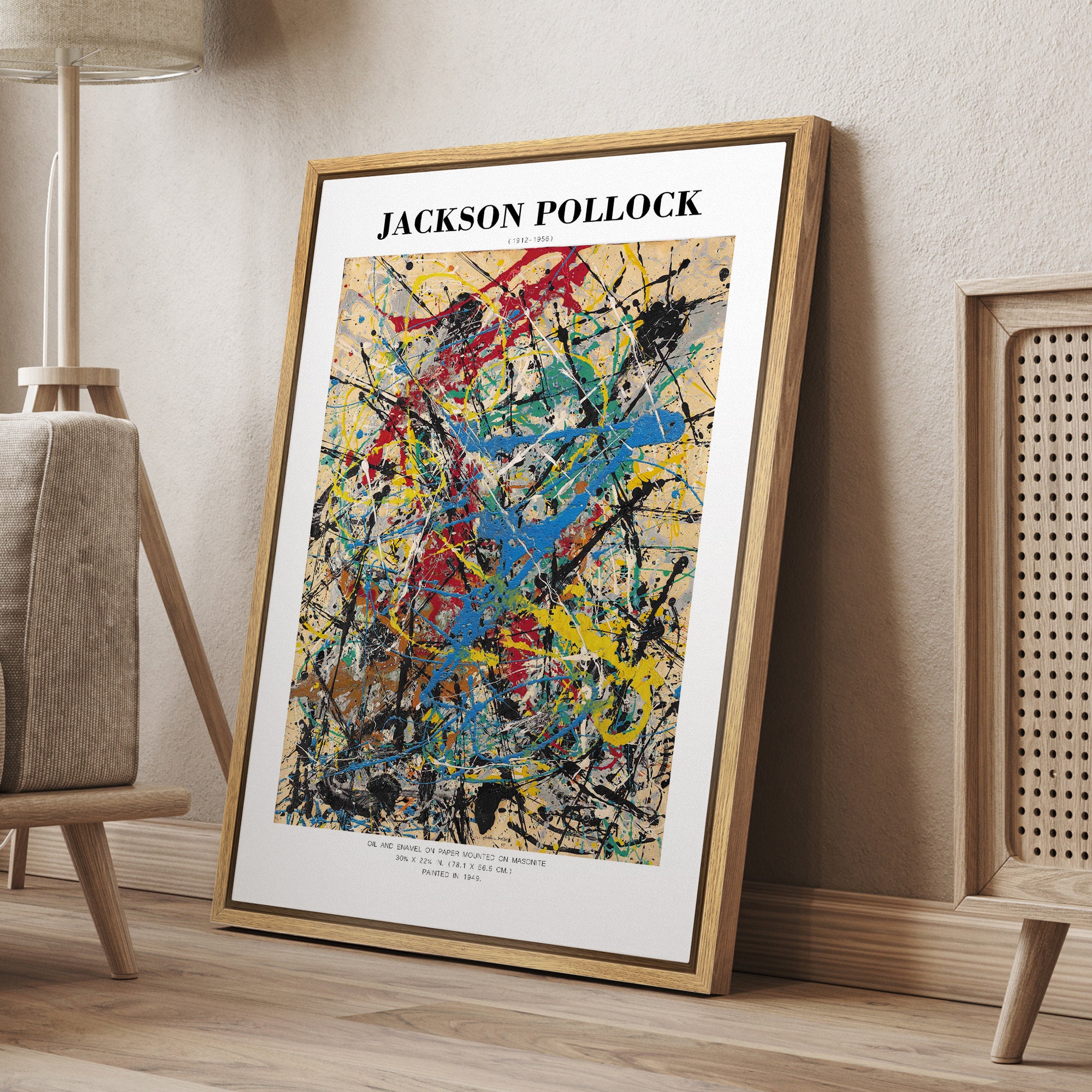 Number 15 - Red, Gray, White, Yellow - Jackson Pollock