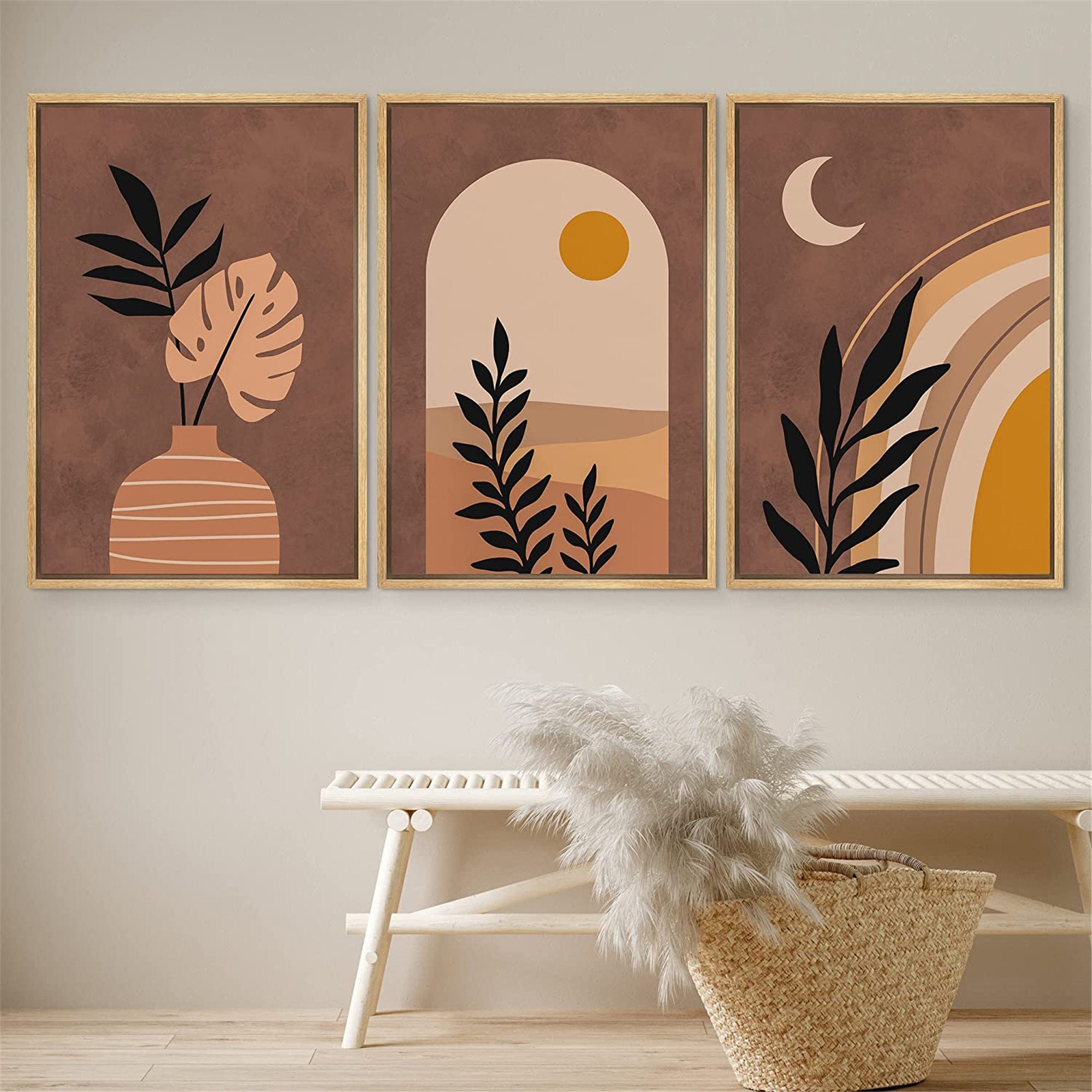 Dustinway Framed Canvas Print Wall Art Set Moody Dark Dried -   Modern  farmhouse wall decor, Farmhouse wall decor, Canvas print wall