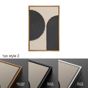 Dustinway Framed Canvas Print Wall Art Set of 2 Abstract Arches Print ...