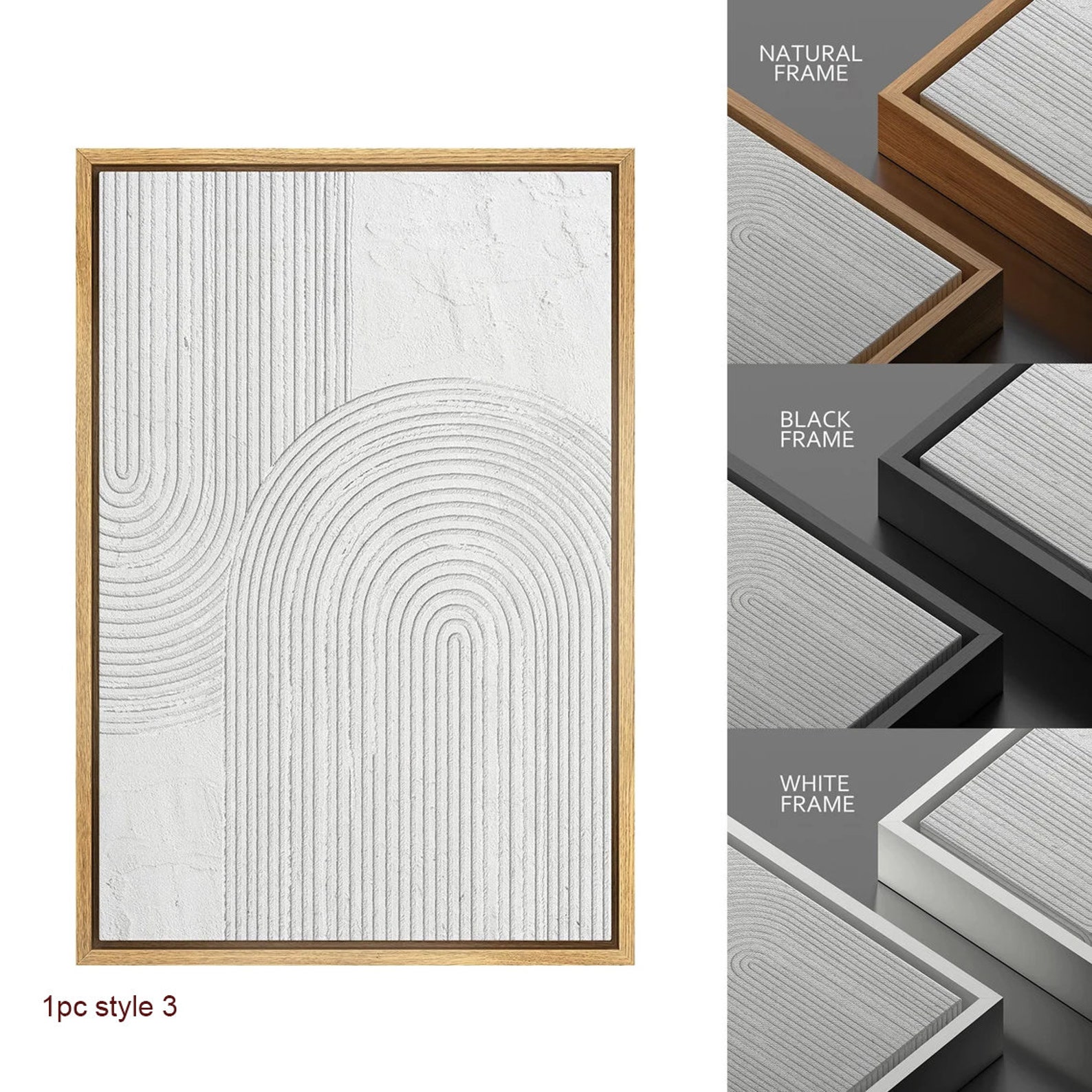 Dustinway Framed Canvas Print Wall Art Set Abstract Arches Prints ...