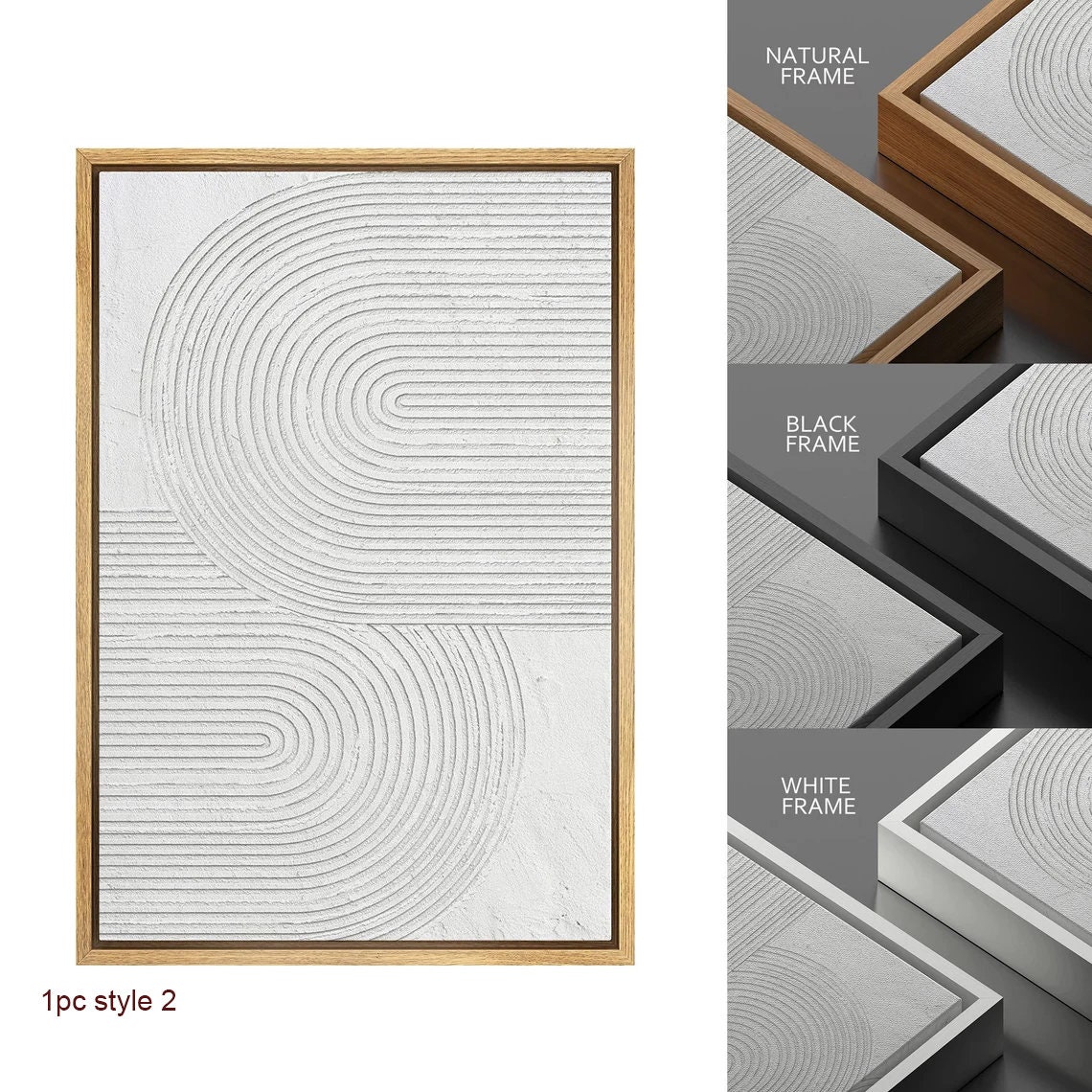 Dustinway Framed Canvas Print Wall Art Set Abstract Arches Prints ...