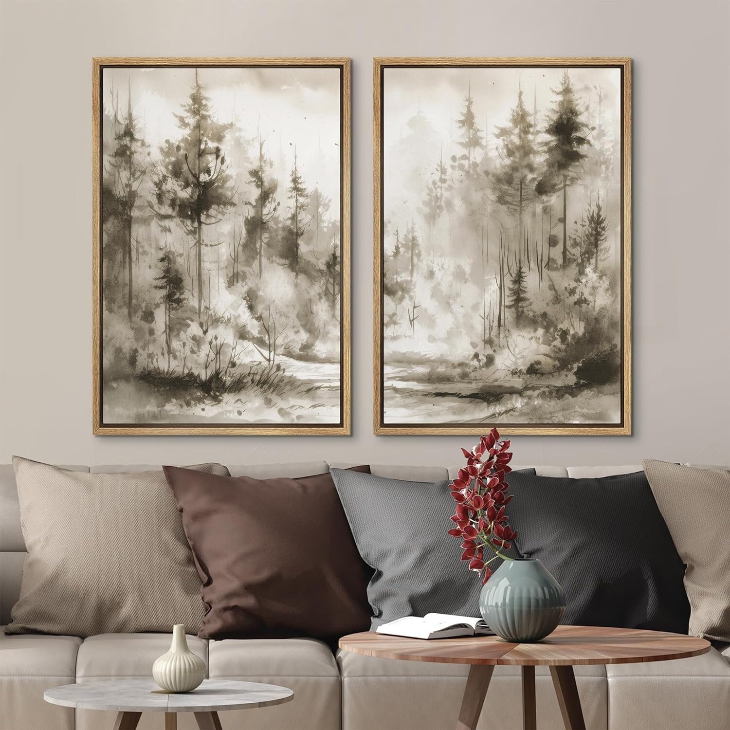 Horizontal canvas painting lienzos cuadros decorativos modernos canvas  picture home deco landscape painting for living room
