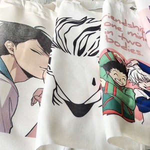 Various Anime Jute Bags