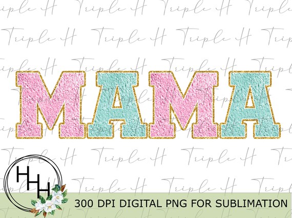 Mama Patches Pink and Blue Instant DIGITAL Download PNG for - Etsy