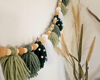 Boho Christmas Tree Garland 36"